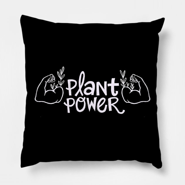 Plant Power Pillow by IllustratedActivist