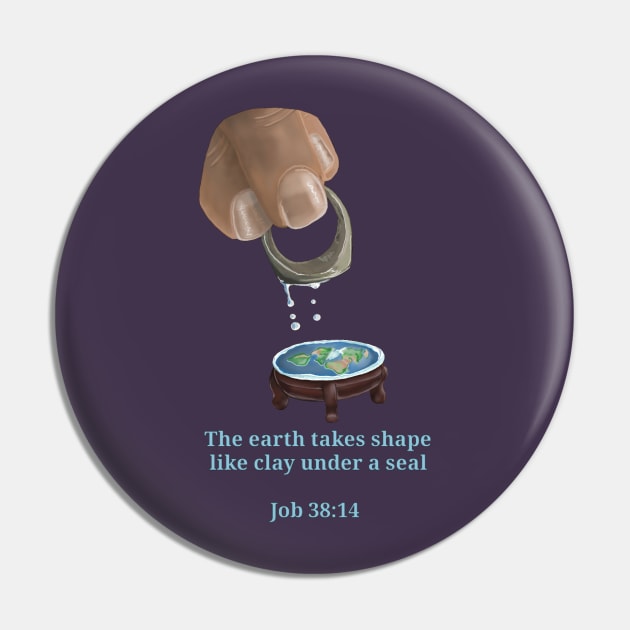 Flat Earth Pin by Emunah