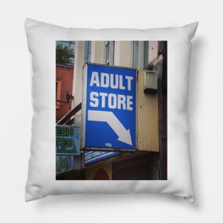 Adult Bookstore Pillow