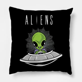 fly alien Pillow