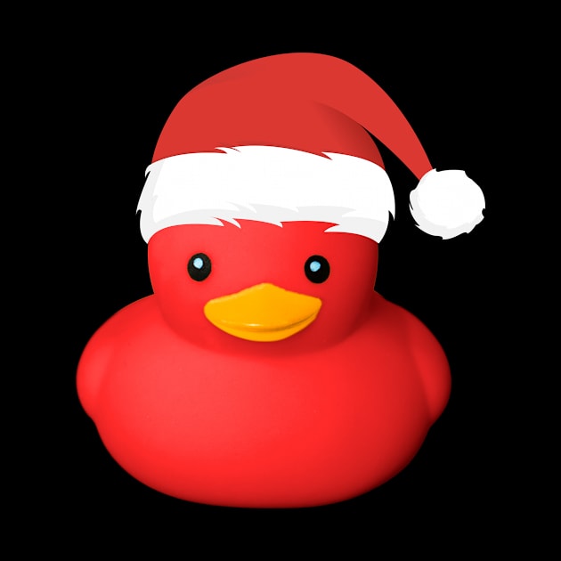 Cute Red Rubber Duck Santa Claus Christmas Family Costume by peter2art
