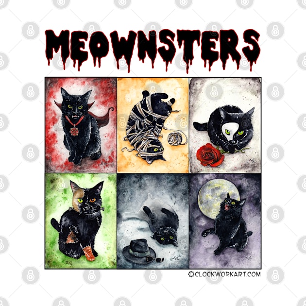 Meownsters - Classic Horror Kittens by Clockwork Art