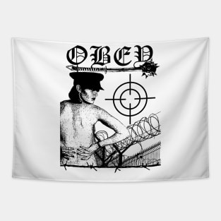 Obey - Classic Hardcore Punk Artwork Tapestry