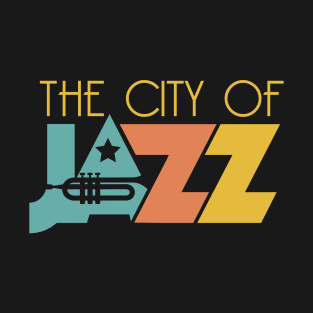 The City of Jazz Art Deco Concept T-Shirt