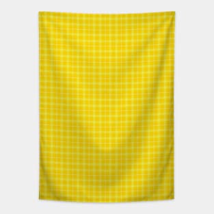 Believe in Yourself Yellow Plaids 001#005 Tapestry