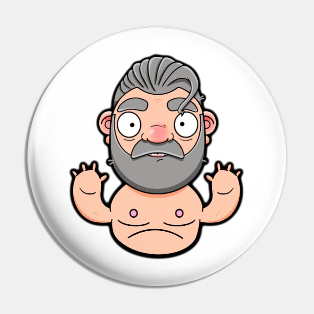 Hot Silver Daddy Pin by LoveBurty