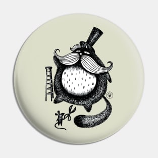 The fat cat Pin