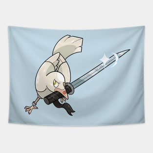 Corvid katana Tapestry