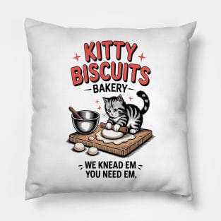 kitty biscuits bakery Pillow