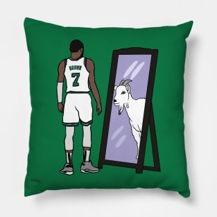 Jaylen Brown Mirror GOAT Pillow