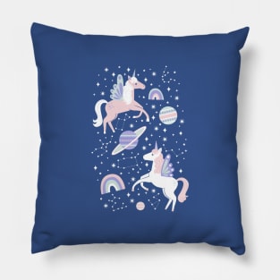 Space Unicorn - Candy Pastels Pillow