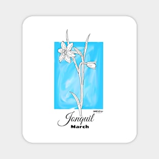 March Birth Flower - Jonquil Magnet