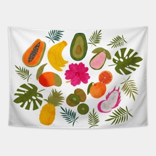 Tropical Fruit Paradise Tapestry