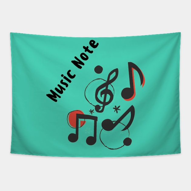 Music Note Tapestry by Christamas Clothing