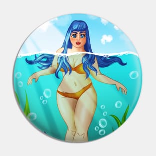 Sea Girl Pin