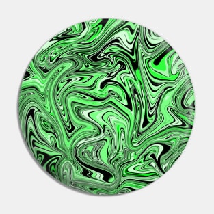 Lime Green Psychedelic Pattern Pin