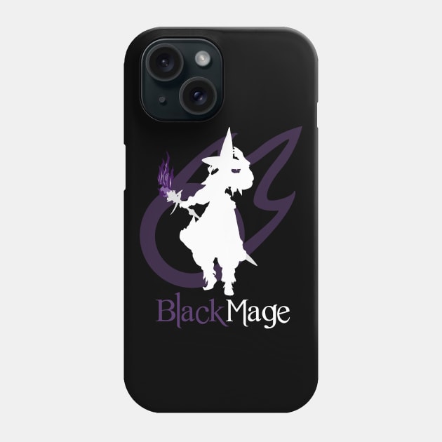 Black Mage - Final Fantasy XIV Phone Case by degdesign