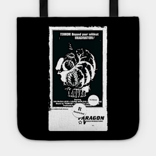 Larve VHS B&W image Tote