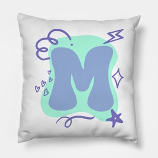 Alphabet M Pillow