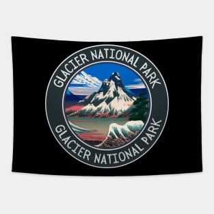 Glacier National Park Hiking and Travel Lovers Tapestry