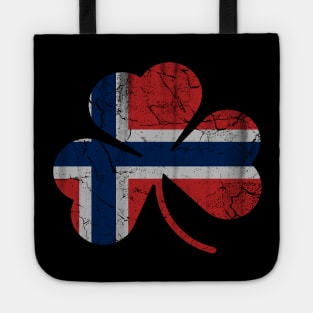 Norwegian Norge Flag Shamrock St Patricks Day Tote