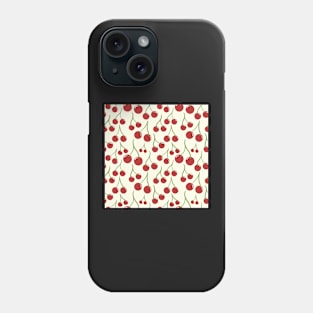 Cherry seamless pattern Phone Case