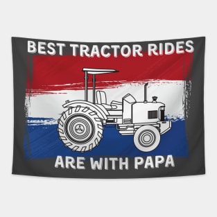 Tractor rides with Papa Tapestry