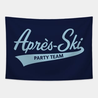 Après-Ski – Party Team (Lettering / Apres Ski / Sky-Blue) Tapestry