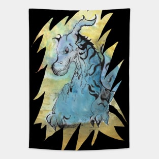 Dragon guarding their hoard 14/12/23 - fantasy inspired designs Tapestry