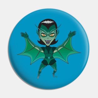 Alien Bat Girl Pin