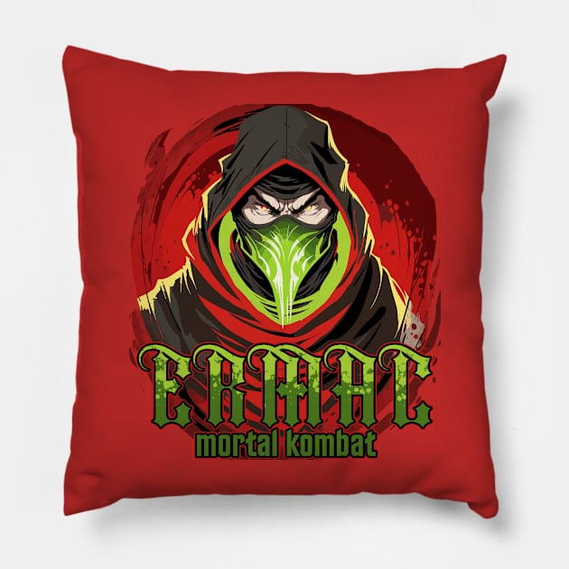 Ermac Pillow by Brom Store