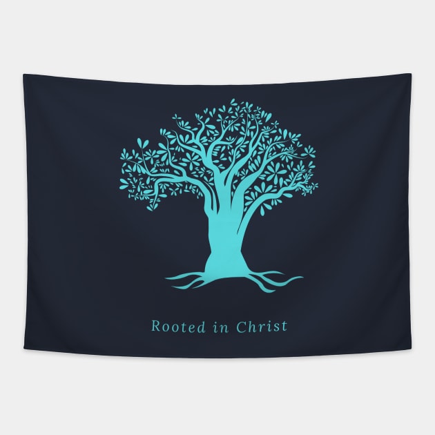 Rooted in Christ Tapestry by rc1ark