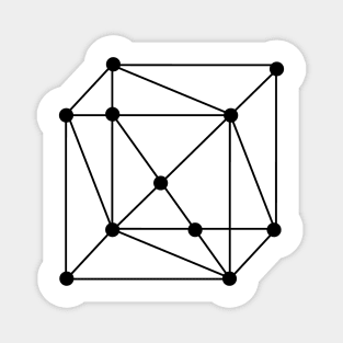 cube pattern Magnet