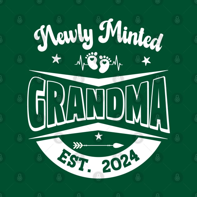 Newly Minted Grandma- Est. 2024 by Blended Designs