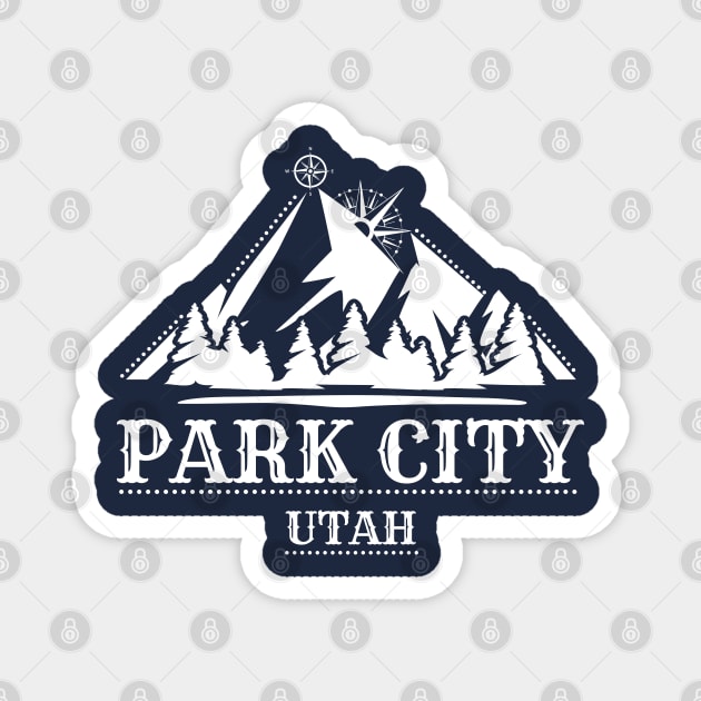 Park City Utah Magnet by Souls.Print