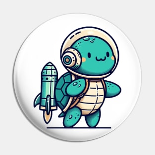 Space Turtle Pin