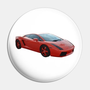 Lamborghini - Red - Exotic Cars Pin