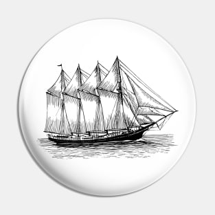 Minimal Boat Design Pin