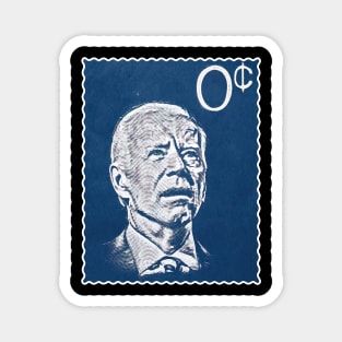 Funny Biden Stamp Zero Magnet