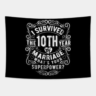 Funny Wedding Anniversary Gift 10 years Wedding Marriage Gift Tapestry