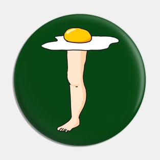 Leggy Funny Egg Meme Pin