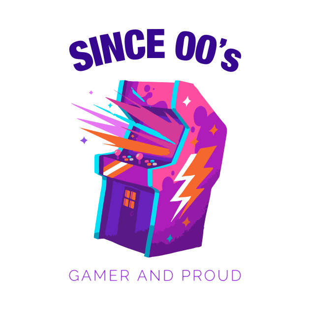 Since 2000s Gamer and Proud - Gamer gift - Retro Videogame by xaviervieira