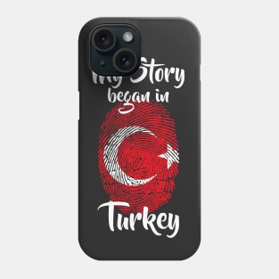 Turkey Flag Fingerprint My Story DNA Turkish Phone Case