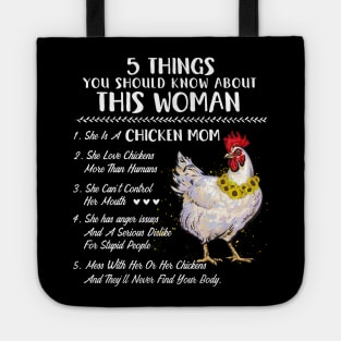 5 Things You Should Know About This Woman She Is A Chicken Mom Tote