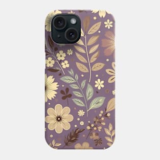 Purple Floral Phone Case