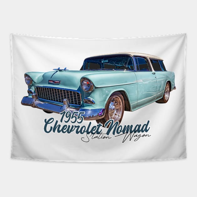 1955 Chevrolet Nomad Station Wagon Tapestry by Gestalt Imagery