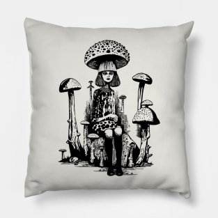 Mushroom Witch Pillow