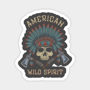 American Heritage Indian wild spirit Magnet