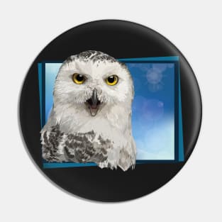 Snowy owl Pin