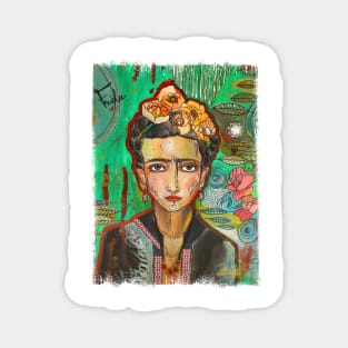 Frida Kahlo  tribute Magnet